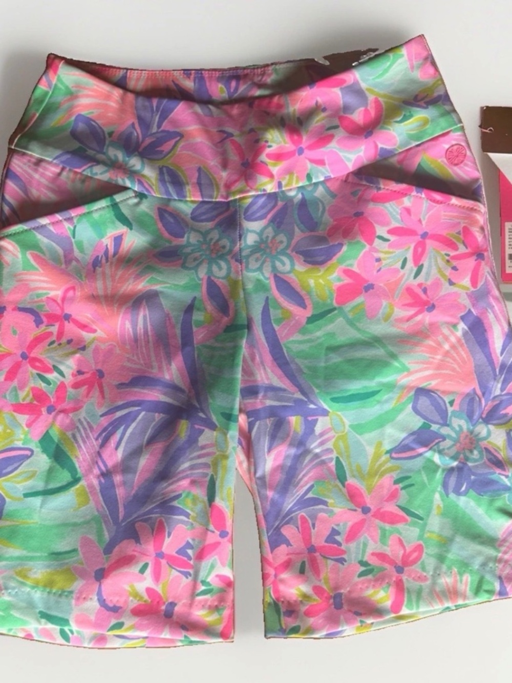 NWT Lilly Pulitzer Luxletic Reid Short 7" It Was All A Dream Golf Floral Size 00